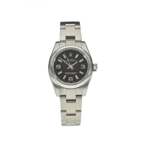 rolex oyster perpetual black dial pink lume|rolex oyster perpetual 41mm silver.